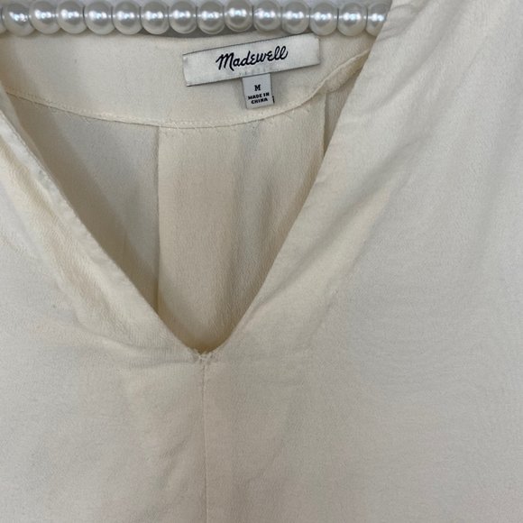 Madewell Blouse Textured Sz Medium Side Slit - Picture 9 of 11